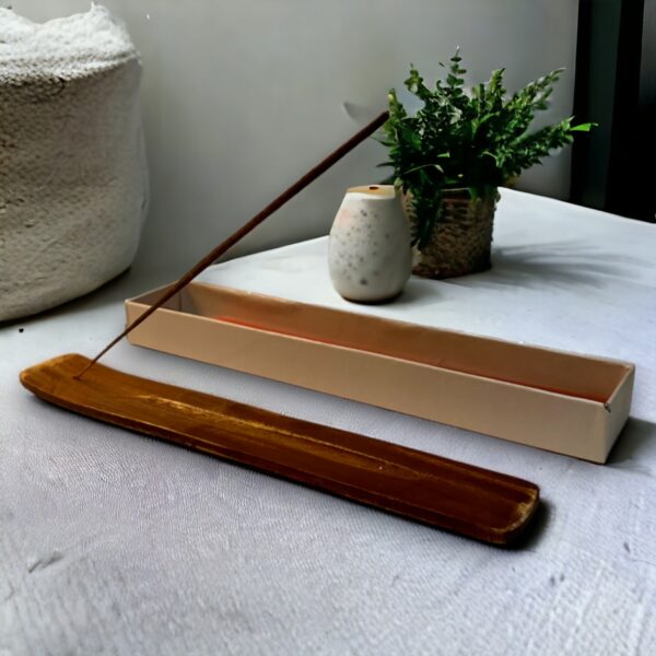wooden stand | Transform your meditation sessions with our Natural Incense Sticks Meditation Pack. Immerse yourself in the soothing aromas of Nagchampa, hand-rolled to perfection with 100% organic ingredients. Our incense sticks are free from sulphur and charcoal, ensuring a pure and clean burn every time. Enhance your spiritual practice and create a serene atmosphere with our premium quality agarbatti sticks. Experience tranquility with every breath.